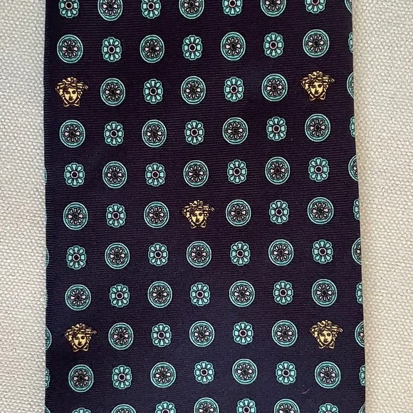 Authentic Versace Silk Tie Medusa
